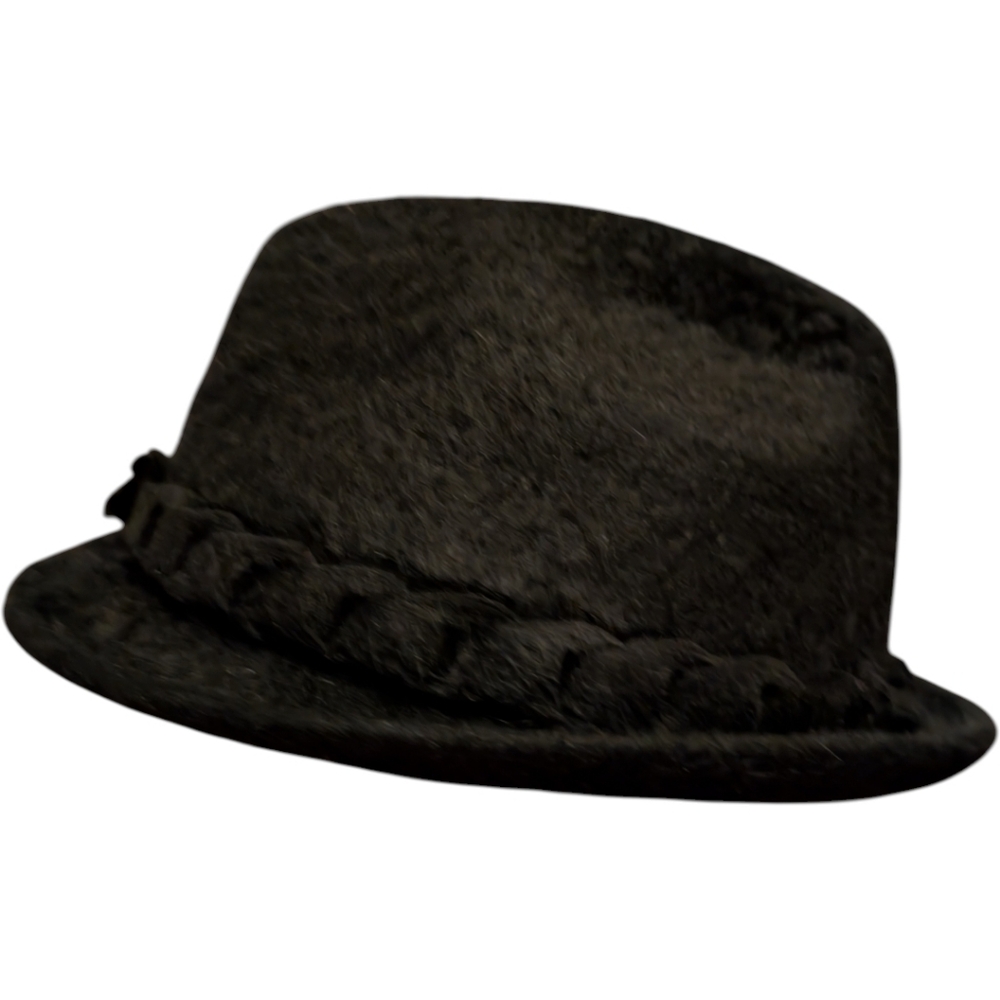 Vintage Stetson Bonaventure Black Fur Felt Cloche Hat | Made in Canada